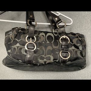 Black coach purse